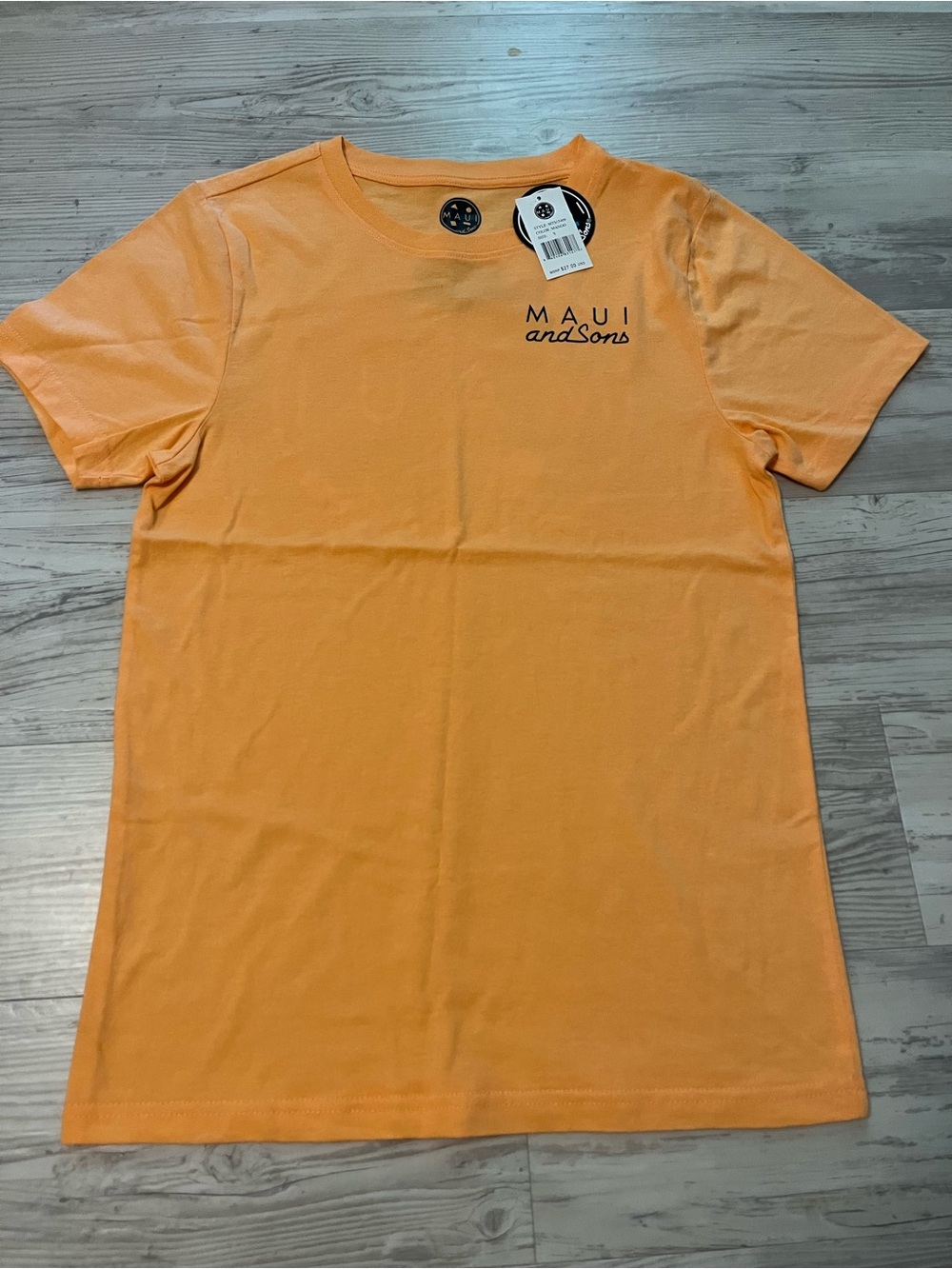 Maui and Sons Orange Short-Sleeve Logo Tee